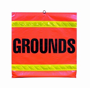 16" Orange Vinyl w/Reflective Stripes